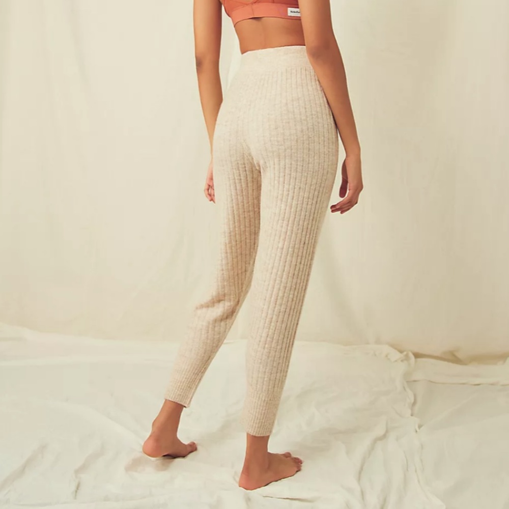 NEW Free People Around the Clock Jogger Lounge Pants OATMEAL various sizes NWT - Picture 2 of 4